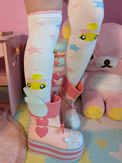 Sweet Komugi Platform Boots