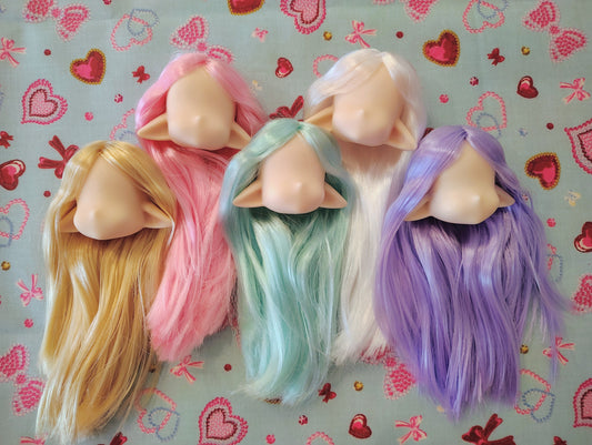 1/6 Blank Rooted Vinyl Doll Head