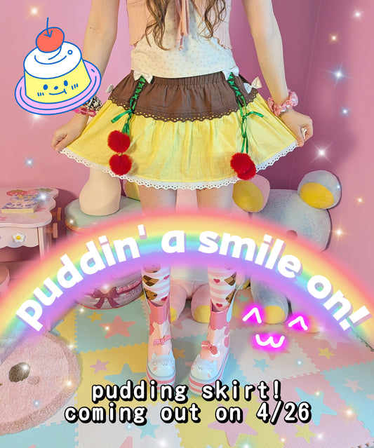 Puddin' a Smile On pudding skirt!