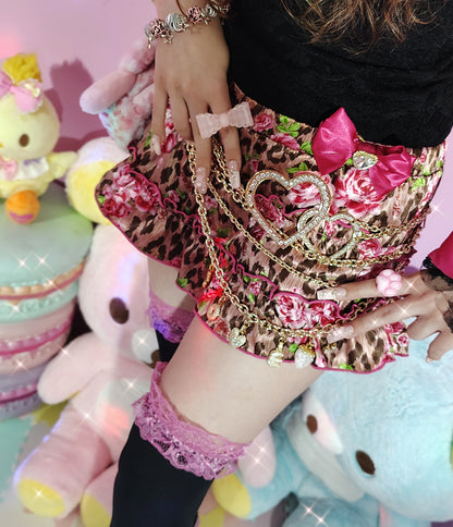 Sparkling Gal's Heart chain belt