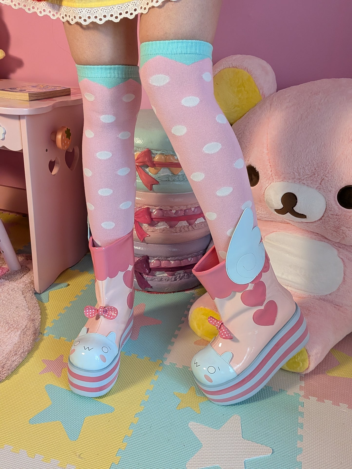 Sweet Komugi Platform Boots