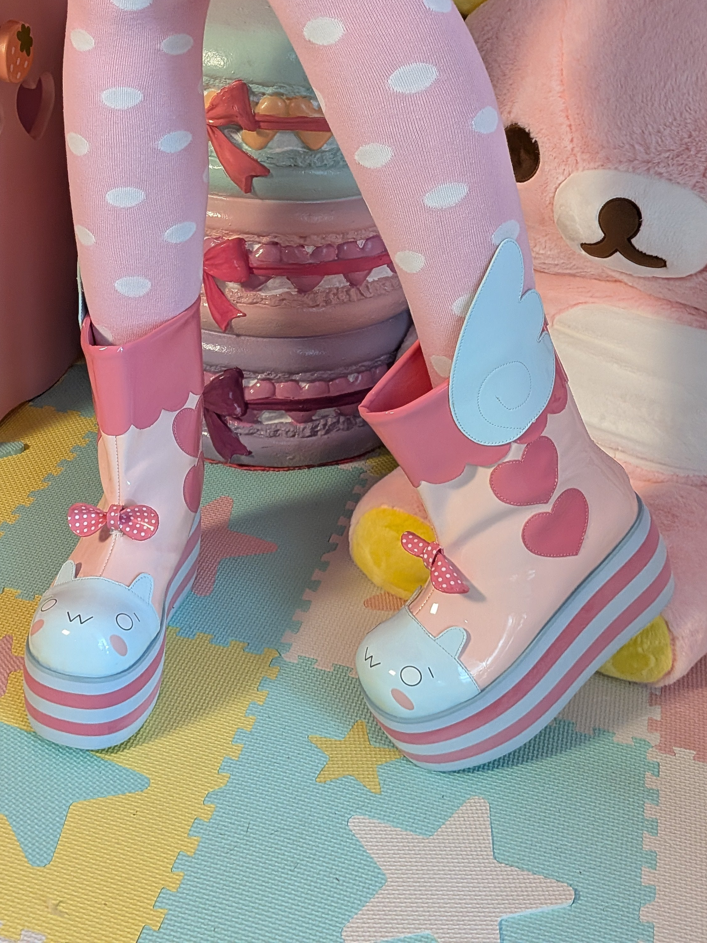 Sweet Komugi Platform Boots