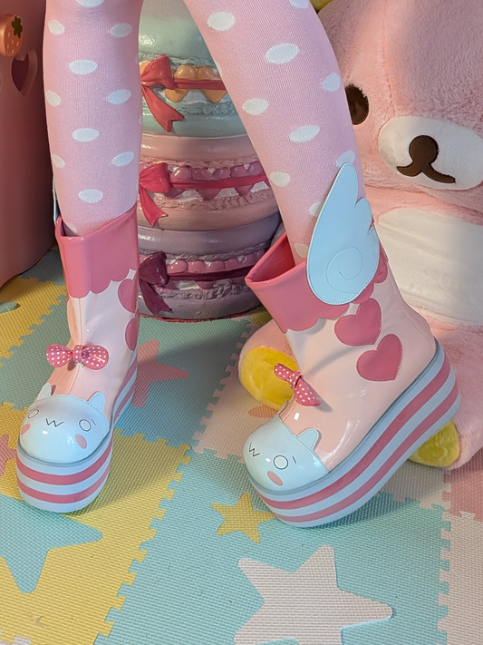 Sweet Komugi Platform Boots
