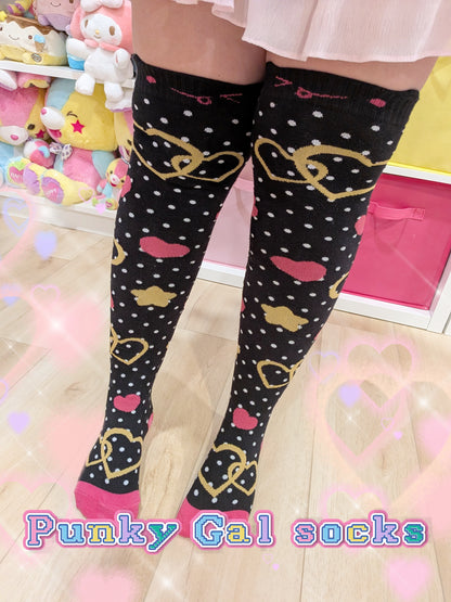 Punky Gal Over the Knee Socks