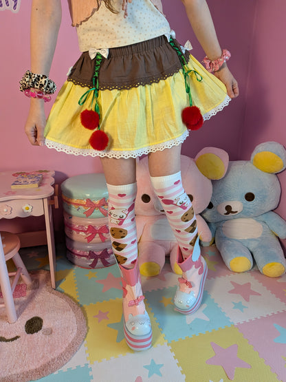 Baking Day Cookie Over the Knee Socks