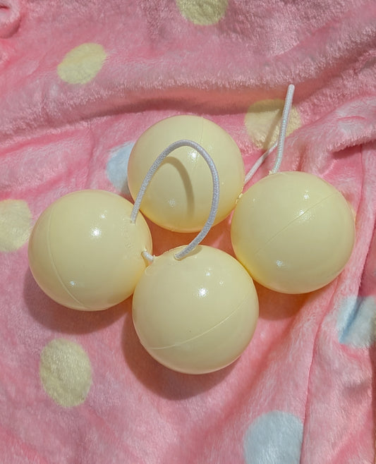 Yellow Toy Ball Hair Bobbles
