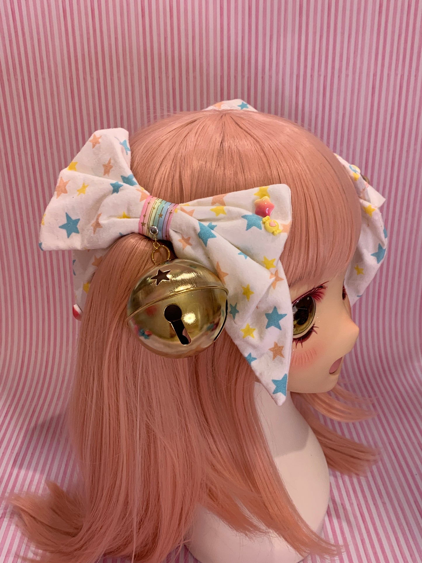Soft☆Rainbow~ Big Bell Twintail Clips