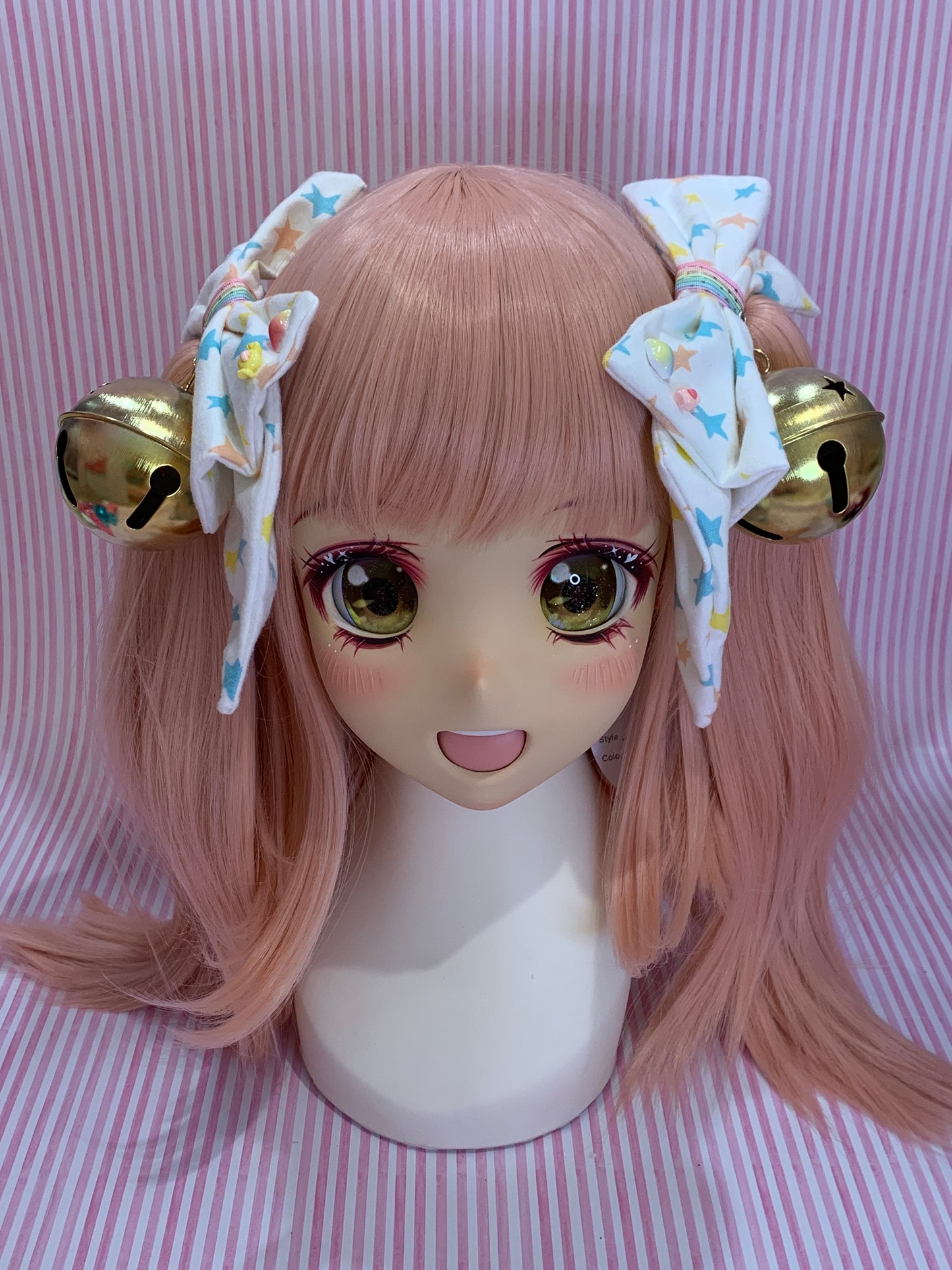 Soft☆Rainbow~ Big Bell Twintail Clips