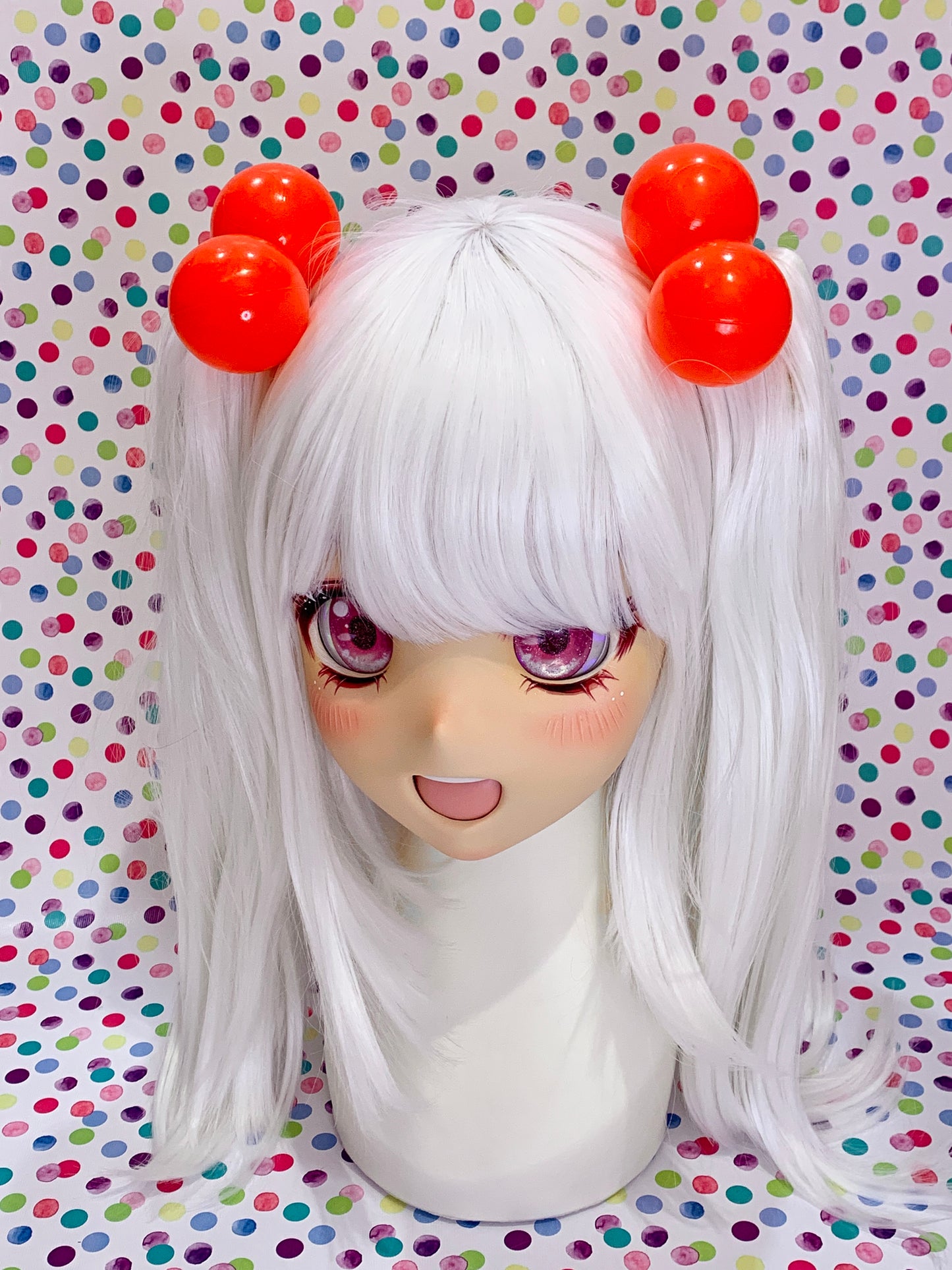 Jumbo Red Toy Ball Hair Bobbles