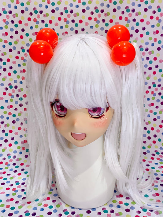 Jumbo Red Toy Ball Hair Bobbles