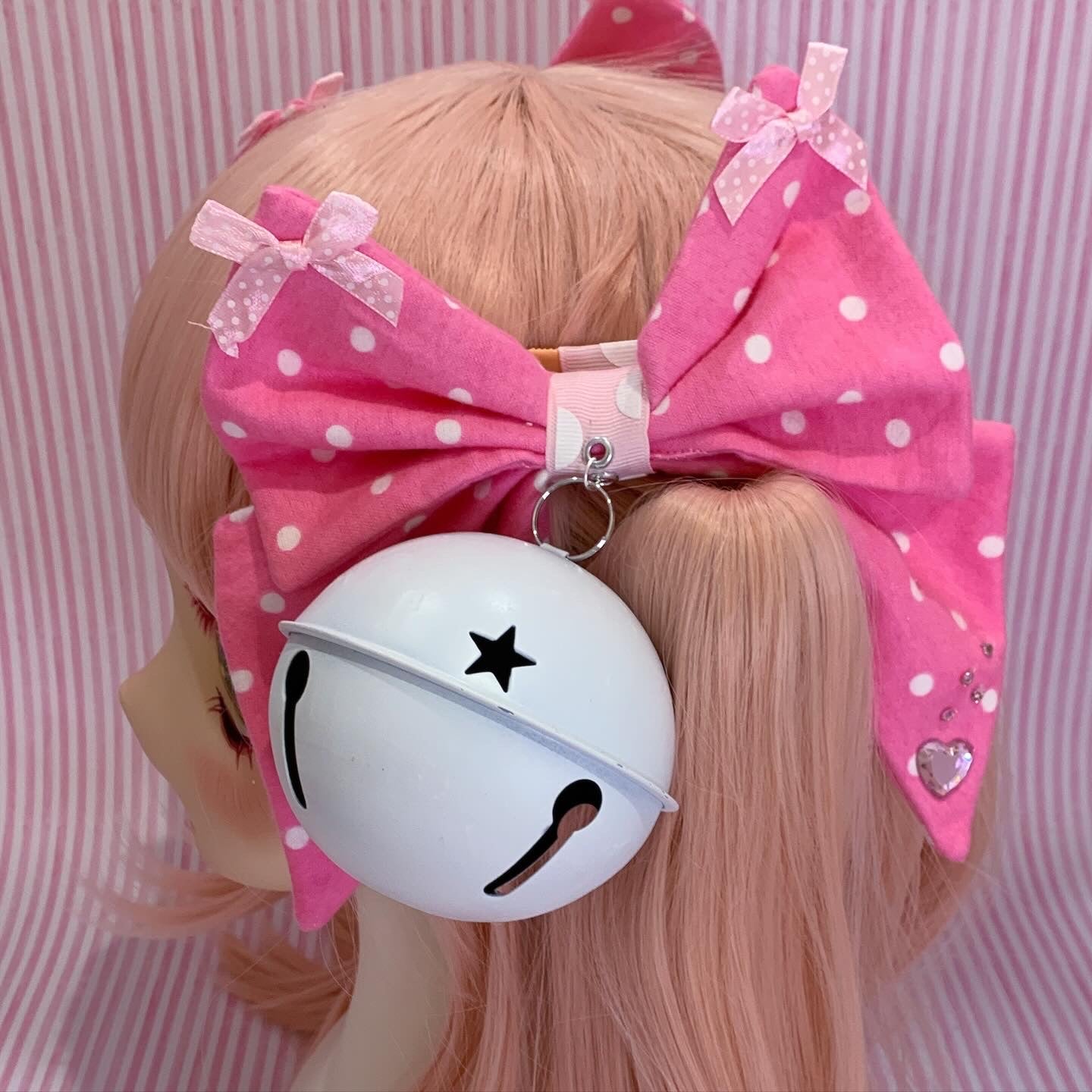 Polkadot☆Night! MEGA Bell Twintail Clips