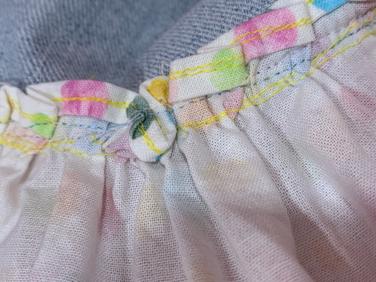 Sweet Confetti Note Denim Skirt