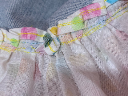 Sweet Confetti Note Denim Skirt