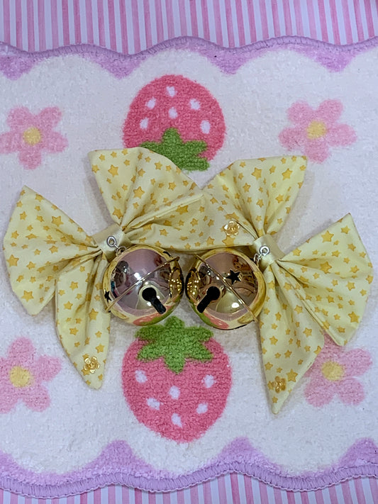 Cheese☆Star! Small Bell Twintail Clips
