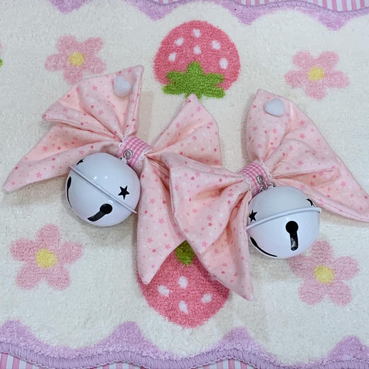 Pink♡Messenger! Small Bell Twintail Clips