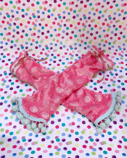 Shiny Strawberry Picnic Arm Warmers